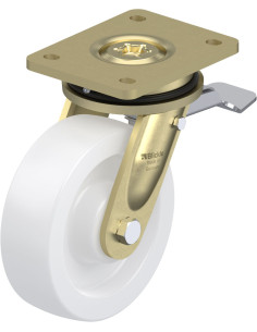 LS-SPO 160G-ST pasukamas ratukas su stabdžiais, 160 mm