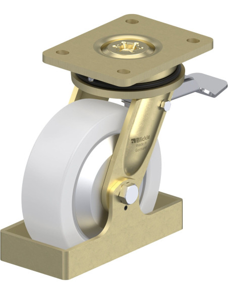 LS-SPO 160K-ST-FA-FS pasukamas ratukas su stabdžiais