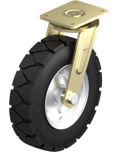 LS-VLE 410K pasukamas ratukas su guminėmis padangomis