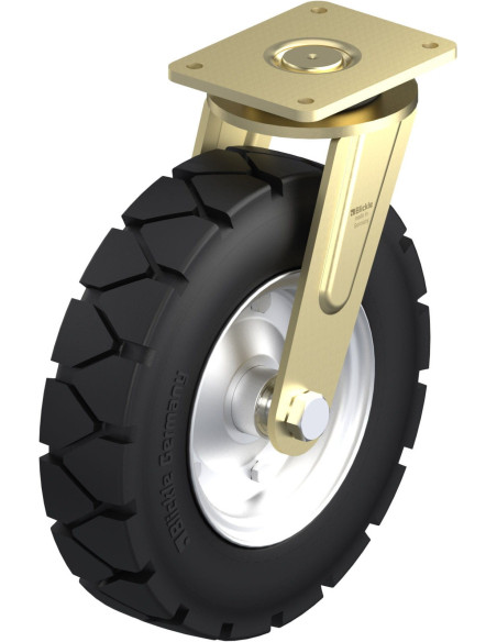 LS-VLE 410K pasukamas ratukas su guminėmis padangomis