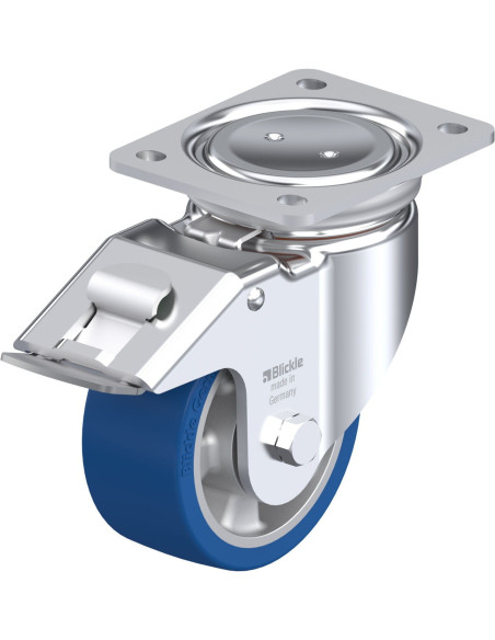 LUH-ALBS 127K-FI poliuretano ratukas su stabdžiais