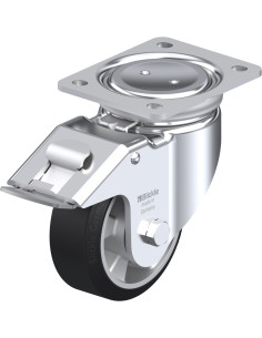 LUH-ALEV 127K-FI - Pasukamas ratukas su stabdžiais, 125 mm