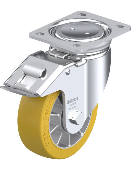 LUH-ALTH 152K-FI poliuretano pasukamas ratukas su stabdžiais