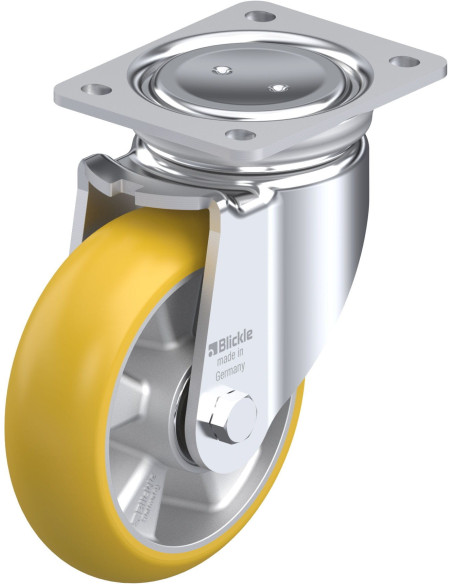 LUH-ALTH 160K-CO poliuretano pasukamas ratukas, 160 mm