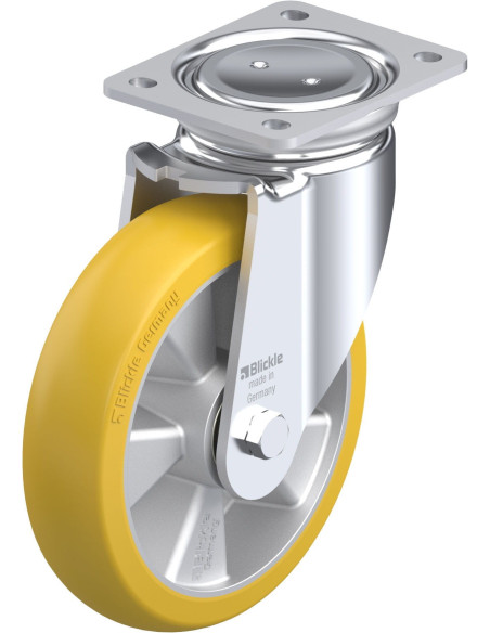 Poliuretano pasukamas ratukas LUH-ALTH 200K-CO 200 mm