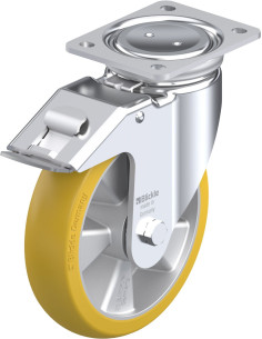 Pasukamas poliuretano ratukas su stabdžiais LUH-ALTH