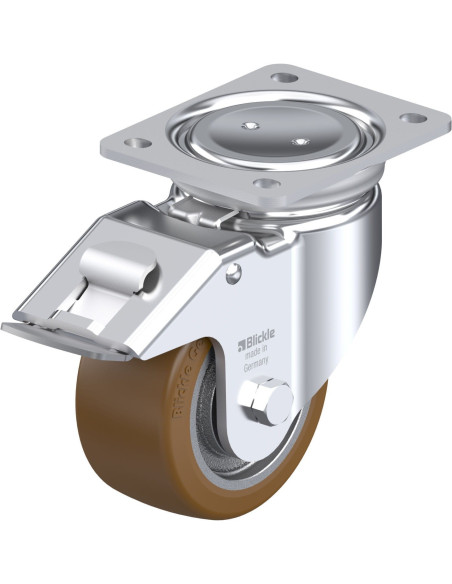 LUH-GB 128K-FI poliuretano ratukas su stabdžiais 125 mm