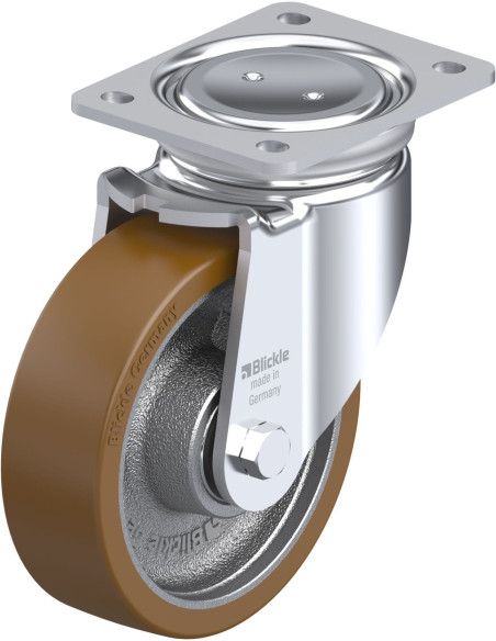 Pasukamas poliuretano ratukas LUH-GB 160K, 160 mm