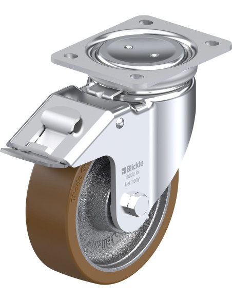 LUH-GB 160K-FI poliuretano ratukas su stabdžiais