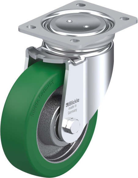 Poliuretano pasukamas ratukas LUH-GST 160K, 160 mm