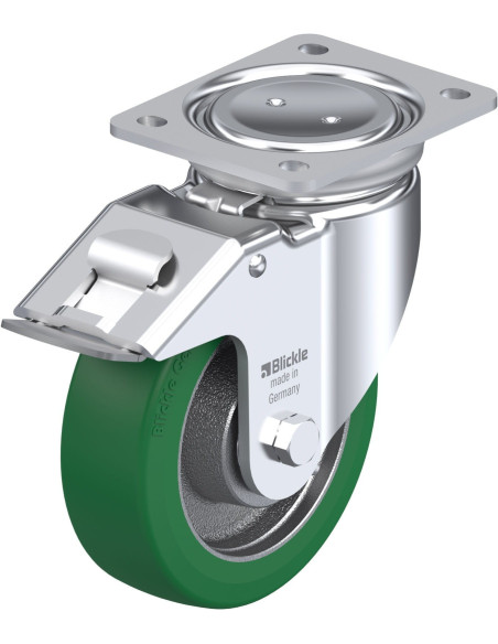 LUH-GST 160K-FI poliuretano ratukas su stabdžiais