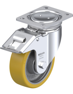 LUH-GTH 150K-FI Poliuretano pasukamas ratukas su stabdžiais