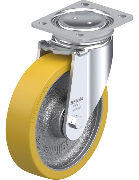 Pasukamas poliuretano ratukas LUH-GTH 200K, 200 mm