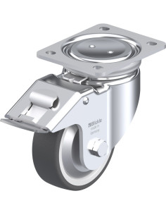 LUH-POTH 125K-FI-FA - Poliuretano ratukas su stabdžiais,