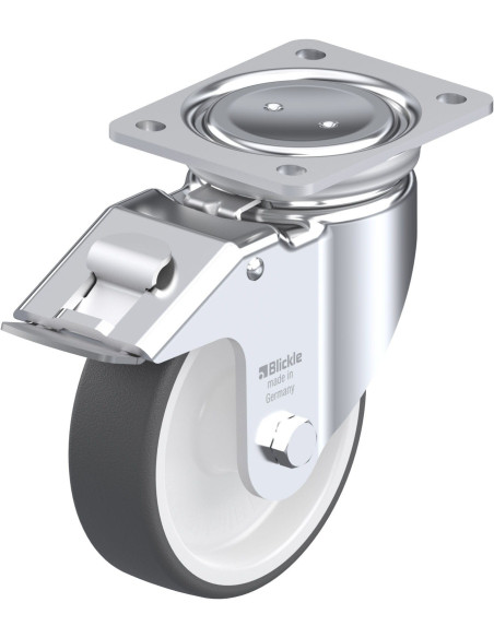 Pasukamas poliuretano ratukas su stabdžiais LUH-POTH 150G-FI