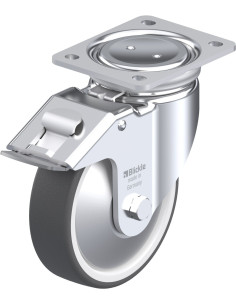 Pasukamas poliuretano ratukas su stabdžiais LUH-POTH