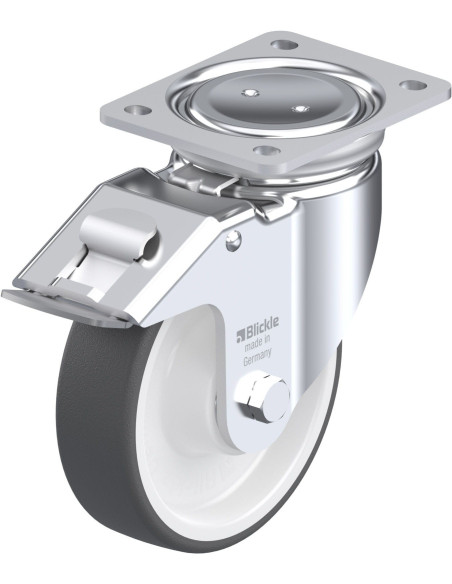 LUH-POTH 160K-FI poliuretano ratukas su stabdžiais