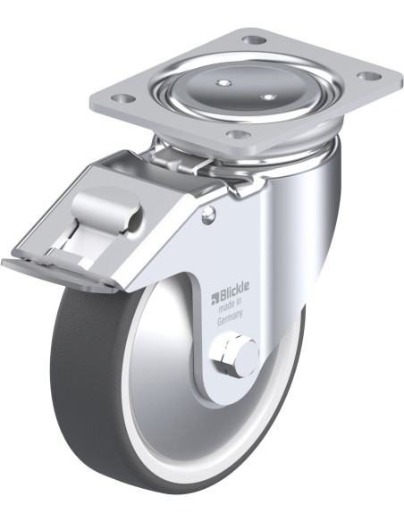 Pasukamas poliuretano ratukas su stabdžiais LUH-POTH