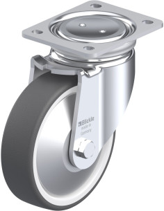 Poliuretano pasukamas ratukas LUH-POTH 160R-FA, 160 mm