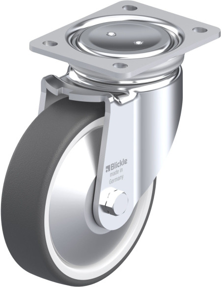 Poliuretano pasukamas ratukas LUH-POTH 160R-FA, 160 mm