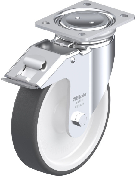 LUH-POTH 200R-FI poliuretano ratukas su stabdžiais