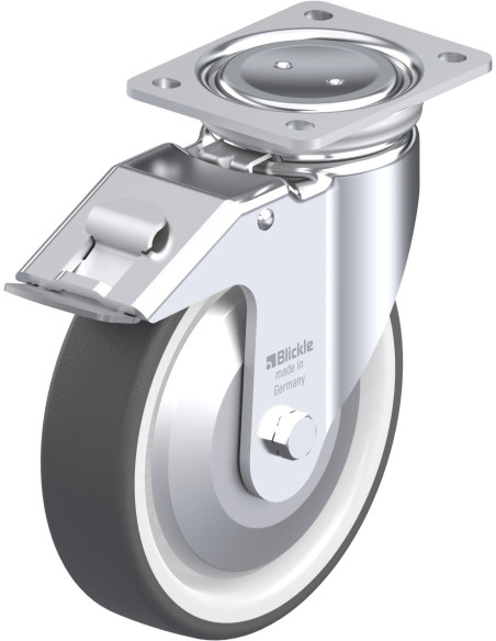 LUH-POTH 200R-FI-FA - 200 mm poliuretano pasukamas ratukas