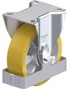 Poliuretano ratukas B-ALTH 125K-FS, 125 mm, fiksuotas