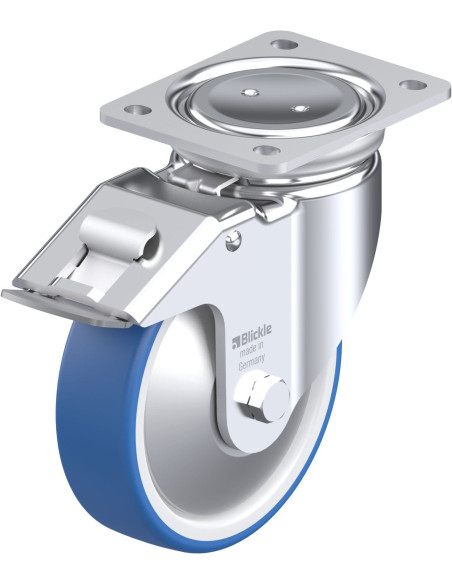 LUH-POTHS 160R-FI-FA poliuretano ratukas su stabdžiais