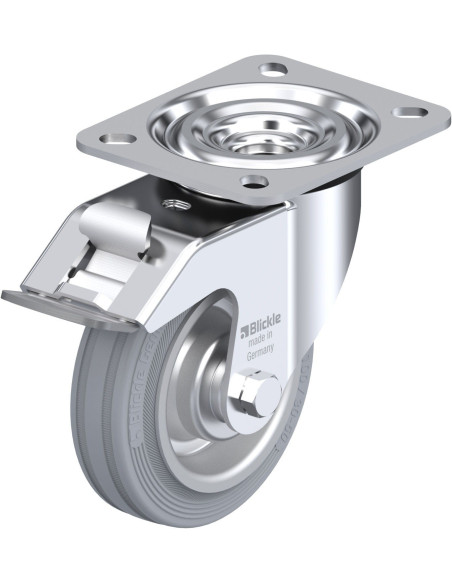 L-V 100R-FI-SG pasukamas ratukas su stabdžiais, 100 mm