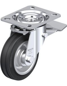 L-V 100R-ST pasukamas ratukas su stabdžiais, 100 mm