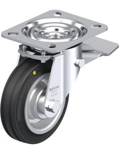 L-V 100R-ST-EL antistatinis pasukamas ratukas su stabdžiais