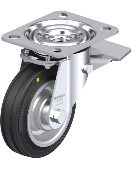 L-V 100R-ST-EL antistatinis pasukamas ratukas su stabdžiais