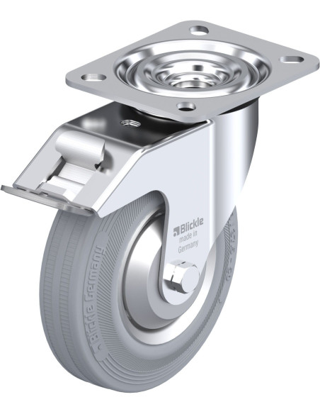 L-V 125R-FI-SG-FA pasukamas ratukas su stabdžiais, 125 mm