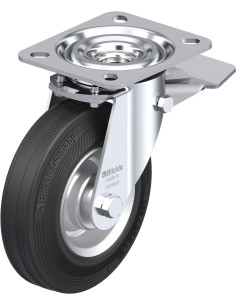 L-V 125R-ST pasukamas ratukas su stabdžiais, 125 mm