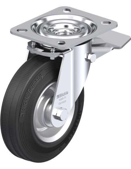 L-V 125R-ST pasukamas ratukas su stabdžiais, 125 mm