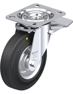 Antistatinis pasukamas ratukas L-V 125R-ST-EL su stabdžiais