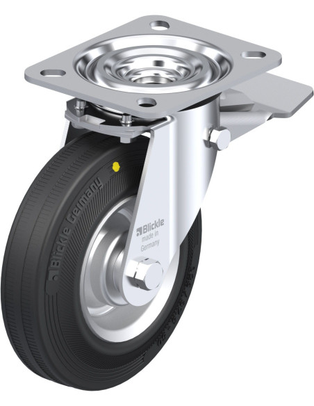 Antistatinis pasukamas ratukas L-V 125R-ST-EL su stabdžiais