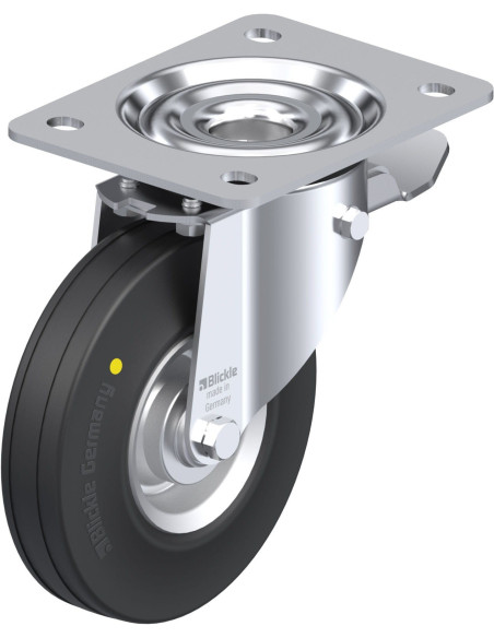 L-V 140R-ST-EL antistatinis pasukamas ratukas su stabdžiais