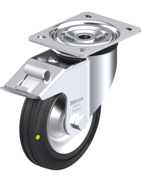 L-V 162R-FI-EL antistatinis pasukamas ratukas su stabdžiais