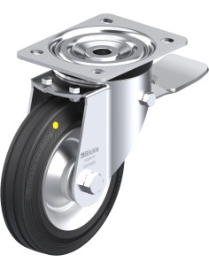 L-V 162R-ST-EL antistatinis guminis ratukas su stabdžiais