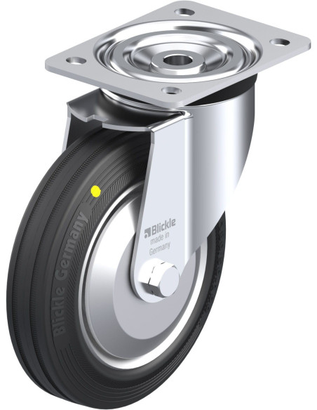 Antistatinis pasukamas ratukas L-V 182R-EL-FA, 180 mm