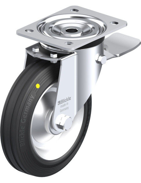 Antistatinis pasukamas ratukas su stabdžiais L-V 182R-ST-EL