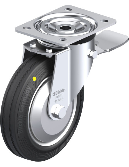 Antistatinis pasukamas ratukas su stabdžiais L-V