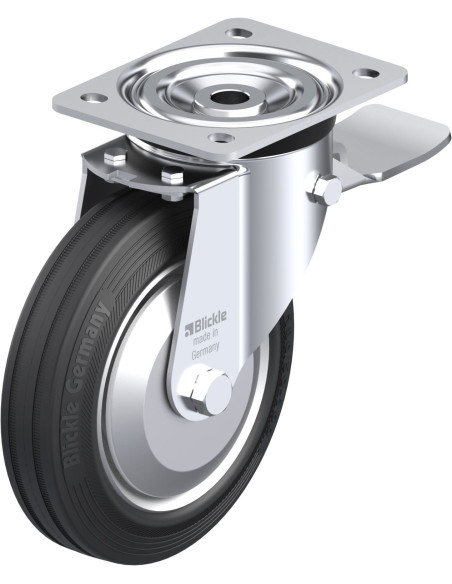 L-V 182R-ST-FA pasukamas ratukas su stabdžiais, 180 mm