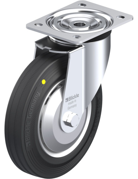 L-V 200K-EL-FA antistatinis pasukamas ratukas su gumos ratu