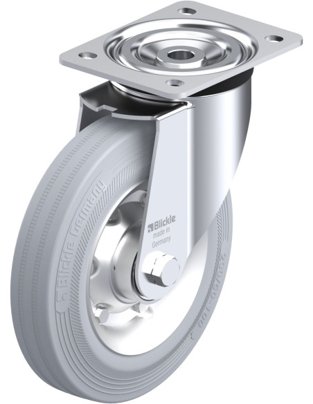 L-V 200K-SG pasukamas ratukas su guma, 200 mm