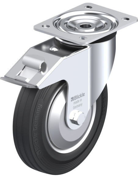 L-V 202R-FI-FA pasukamas ratukas su stabdžiais, 200 mm