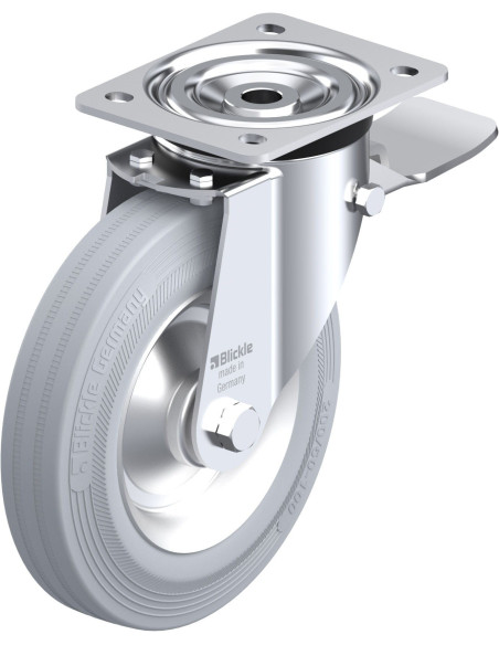 L-V 202R-ST-SG pasukamas ratukas su stabdžiais, 200 mm