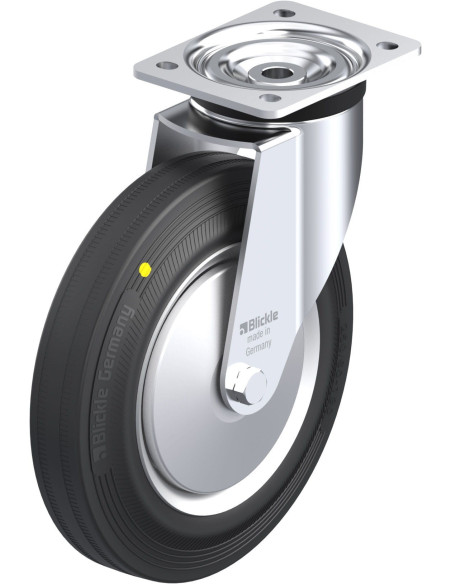 Antistatinis pasukamas ratukas L-V 252R-3-EL-FA, 250 mm