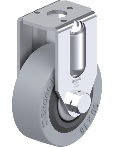 BRA-VPA 50G-FA fiksuotas guminis ratukas 50 mm